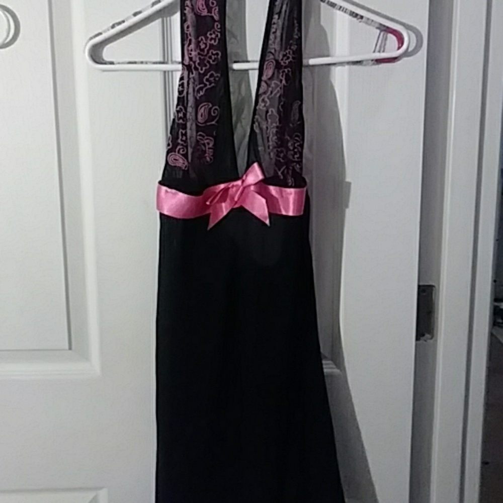 Pink and black nighty